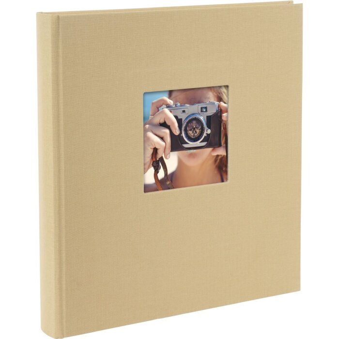 Goldbuch Fotoalbum Bella Vista beige 30x31 cm 60 Seiten schwarzer Fotokarton