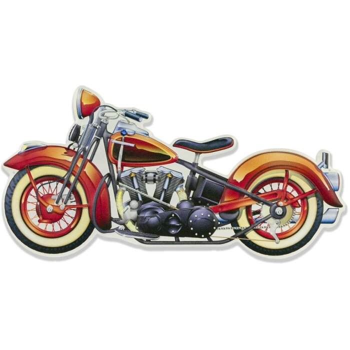 Plachetă metalică SPEED cu motiv motocicletă, 44x22 cm