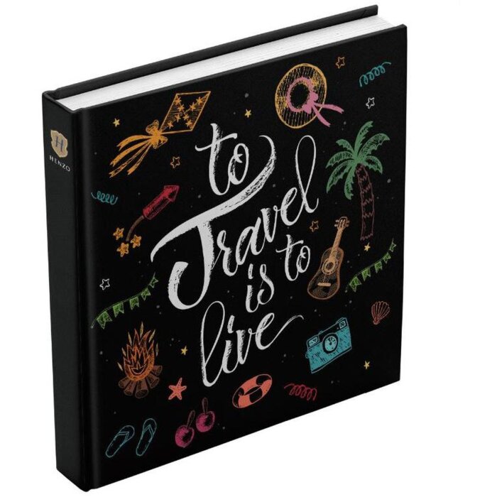 Henzo Jumbo Fotoalbum Travel 30x30 cm 100 weiße Seiten Kunstdruckeinband