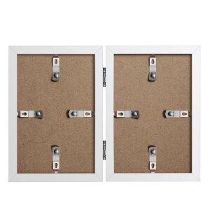 Henzo Holz-Doppelrahmen Piano 2 Fotos 13x18 cm weiß