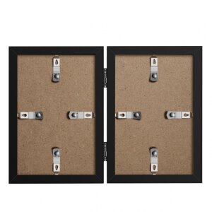 Henzo Holz-Doppelrahmen Piano 2 Fotos 13x18 cm schwarz