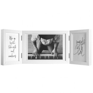 Henzo Holz-Doppelrahmen Piano 3 Fotos 10x15 cm 15x20 cm...