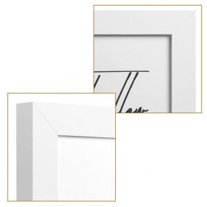 Henzo Holz-Doppelrahmen Piano 3 Fotos 13x18 cm weiß