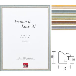 Effect Massiv-Holzrahmen Profil 25 Goldkante 7x10 cm bis...
