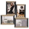 ZEP Galerie foto Vercelli Negru 4 fotografii 10x15 cm (35x34 cm)
