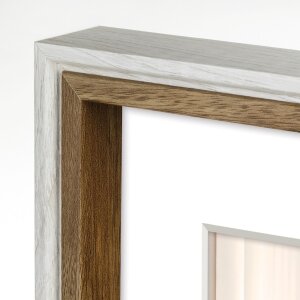 ZEP Bilderrahmen Palmi weiß 20x20 cm mit Passepartout 15x15 cm