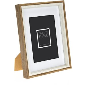 ZEP Bilderrahmen Palmi braun 30x30 cm mit Passepartout 20x20 cm