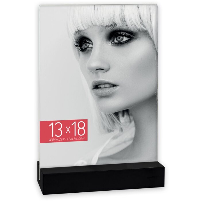 Cadru acrilic ZEP Dresda negru 15x20 cm format portret