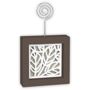 Afisaj foto din lemn Monica A cu clip 7x12 cm