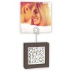 Afisaj foto din lemn Monica A cu clip 7x12 cm