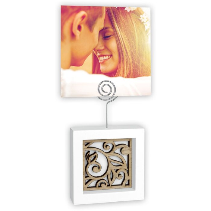 Suport foto din lemn ZEP Monica D cu clip, 7x12 cm