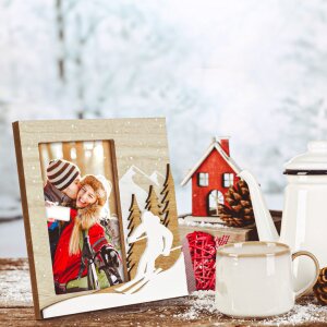 ZEP Holz-Fotorahmen Cervinia 10x15 cm Ski-Bilderrahmen