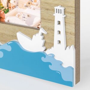 ZEP Holz-Portraitrahmen Island 10x15 cm Urlaubs-Bilderrahmen