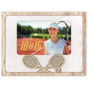 ZEP Fotorahmen Nadal Holz Tennis-Design Querformat 10x15 cm