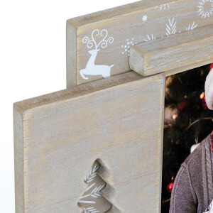 ZEP Rame foto Crăciun Tirolo A maro 10x15 cm (30x17 cm)