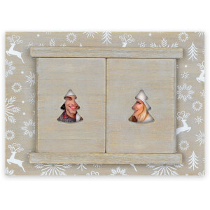 ZEP Rame foto Crăciun Tirolo A maro 10x15 cm (30x17 cm)