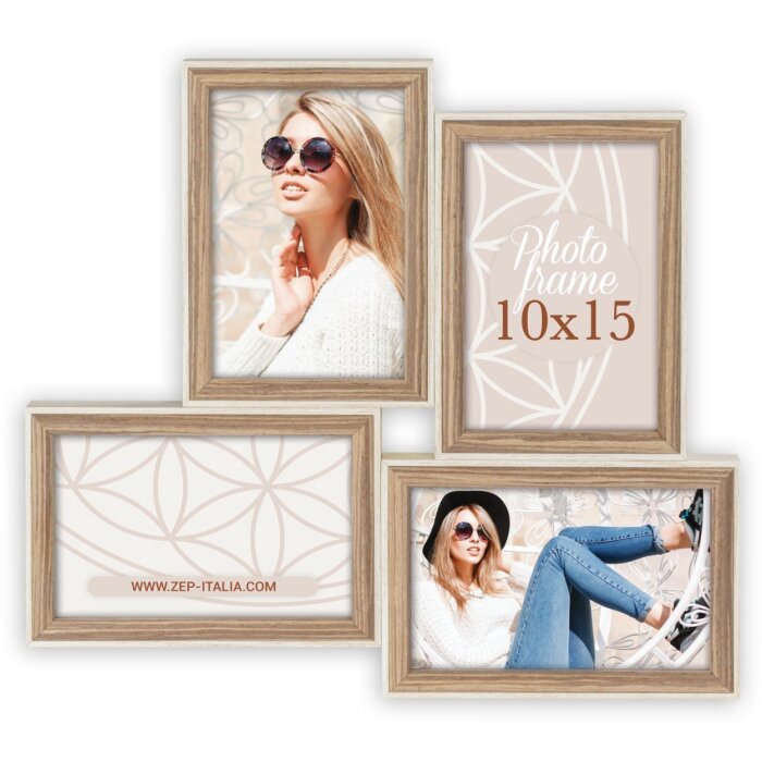 ZEP Ramă foto din lemn Kriss pentru 4 fotografii 10x15 cm sau 13x18 cm