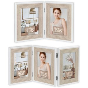 ZEP Bilderrahmen Augusta 2 oder 3 Fotos 10x15 cm Holzoptik