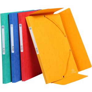 Exacompta Mappă colectare 3 clape elastic Scotten Manila 400g DIN A4 250 file