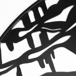 Decorațiune metalică pentru perete ZEP HORSES 60 cm, neagră