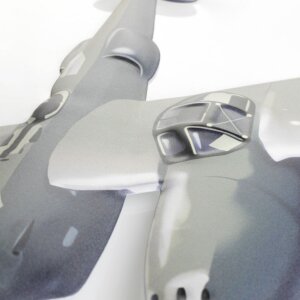 Placă metalică ZEP PLANE – decor de perete cu avion, 45x27x0,4 cm