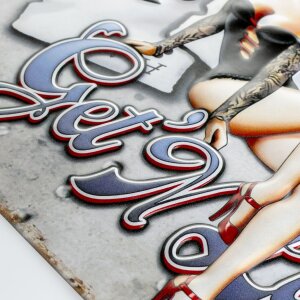 Placă metalică decorativă ZEP ALES 40x27x0,4 cm Getn Lucky