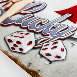 Placă metalică decorativă ZEP ALES 40x27x0,4 cm Getn Lucky