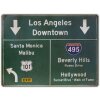 ZEP tin sign ROADS 57,5x43x0,4 cm Los Angeles Downtown metal decor de perete
