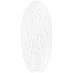 Placă metalică SURF Freedem Wheels – decor de perete în formă de surfbord