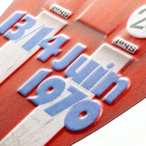 Placă metalică ZEP în formă de surfboard – 24 Heures du Mans