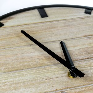 ZEP ceas de perete FERRARA 80x41x4 cm metal lemn baterie