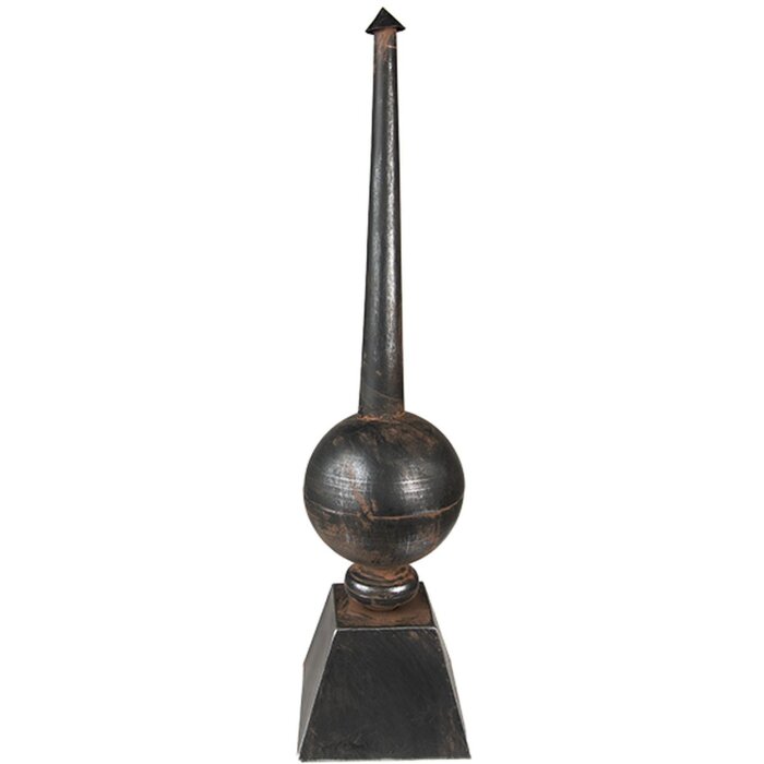 Ornament decorativ din fier negru 16x16x65 cm - Clayre & Eef