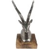 Clayre & Eef 65143 Statuie Decorativa Cerb 10x8x18 cm Argintiu