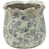 Vază decorativă Clayre & Eef Ø 12x12 cm, gri-bej, ceramica