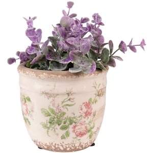 Clayre & Eef 6CE1541S Ghiveci de flori 12x11cm Roz...