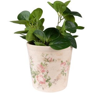 Clayre & Eef 6CE1544M Decorațiune Ghiveci de flori Ø 15x14 cm Roz - Bej