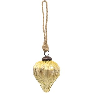 Clayre & Eef 6GL3648 Christbaumkugel Ø 7x8 cm...