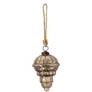 Clayre & Eef 6GL3652 Christbaumkugel Ø 8x13 cm...