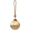 Glob de Crăciun din Sticlă Ø 7x7 cm, Aurie - Clayre & Eef