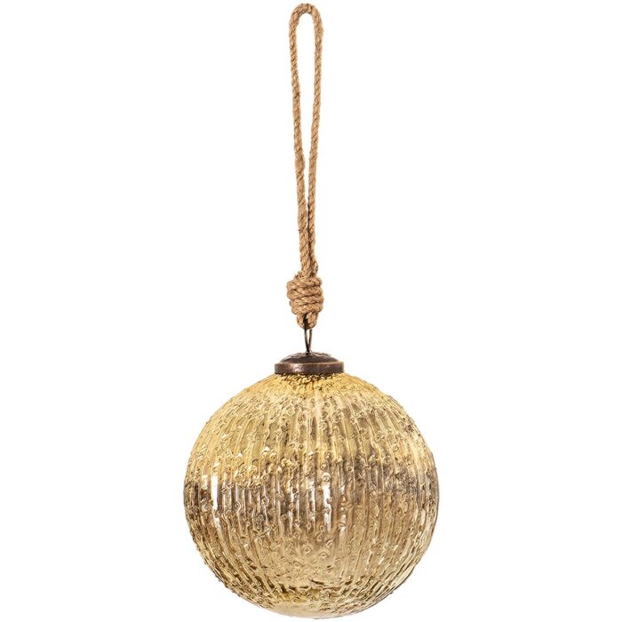 Kuglă de Crăciun Clayre & Eef Ø 12x12 cm, aurie