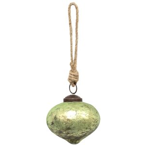 Clayre & Eef 6GL3662 Christbaumkugel Grün...