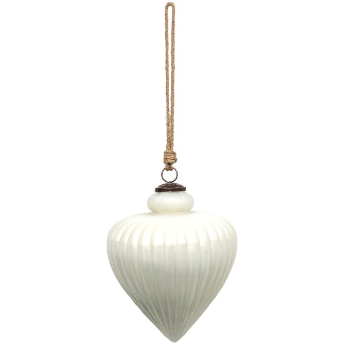 Kuglă de Crăciun Clayre & Eef Ø 17x20 cm Albastru