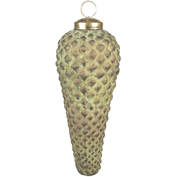 Glob de Crăciun Verde Ø 5x15 cm - Clayre & Eef