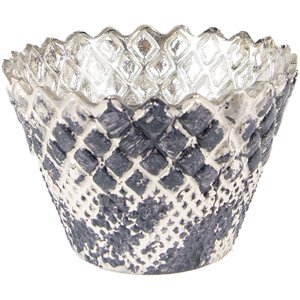 Clayre & Eef 6GL3804 Teelichthalter Ø 10x7 cm...