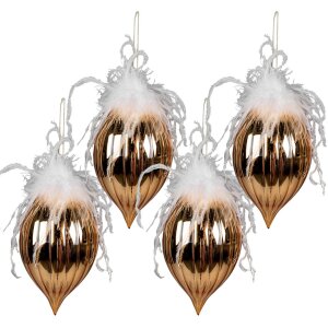 Clayre & Eef 6GL3934 Christbaumkugel Ø 10x20...