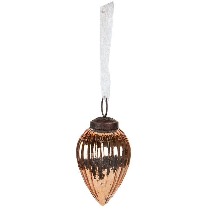 Kuglă de Crăciun Clayre & Eef Ø 6x10 cm Aurie