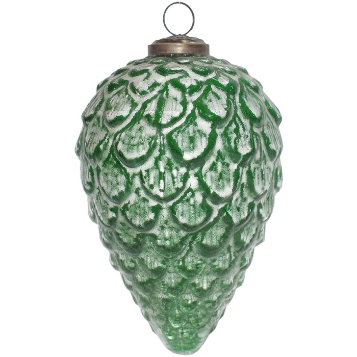 Clayre & Eef 6GL4044 globuri pentru pomul de Crăciun Ø 10x16 cm Verde