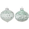 Globuri de Crăciun Clayre & Eef Ø 10x10 cm Verde – Set 2 bucăți