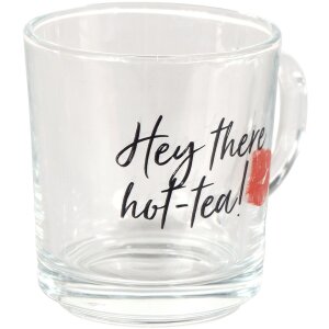 Cană de ceai Clayre & Eef 6GL4249, sticlă, 200 ml,...