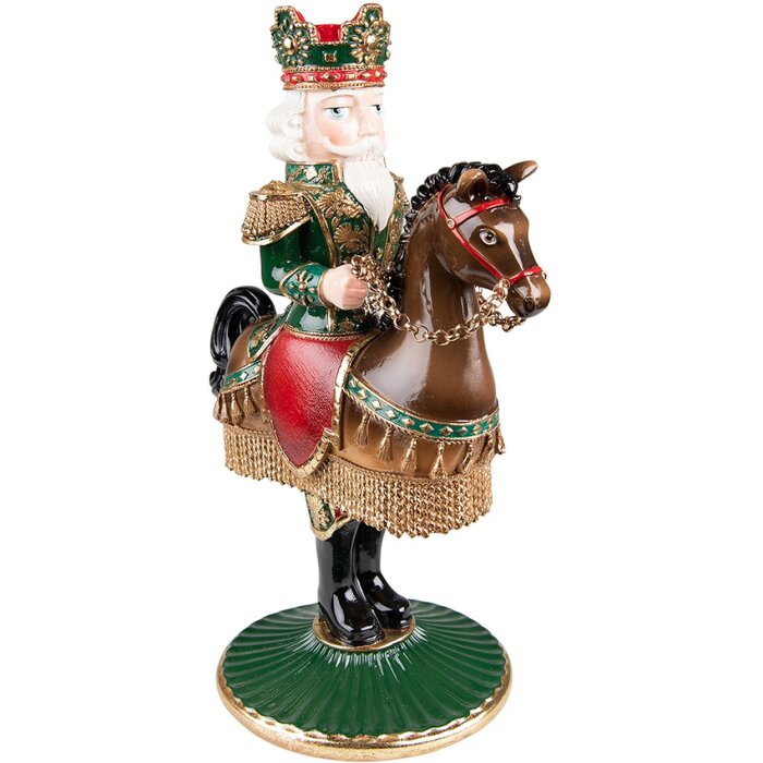 Clayre & Eef 6PR3778 Sfeșnic Spărgător de nuci 22x15x33 cm Verde maro